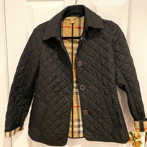 Like New! Burberry 'Copford' Quilted Black Jacket